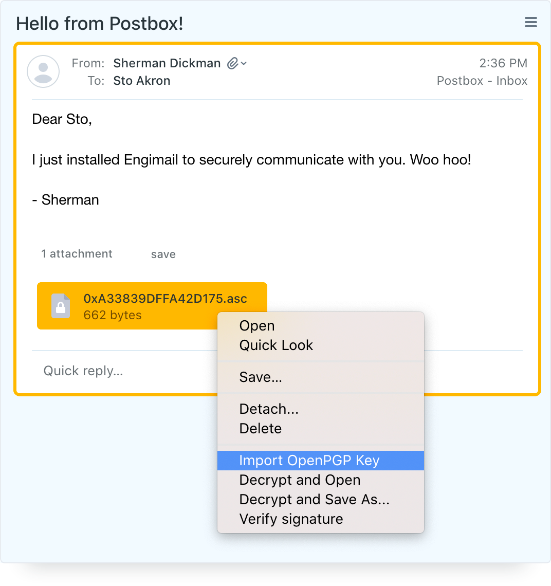 Import OpenPGP Key
