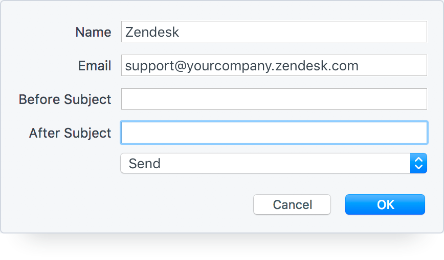 Forward Support Emails to Zendesk
